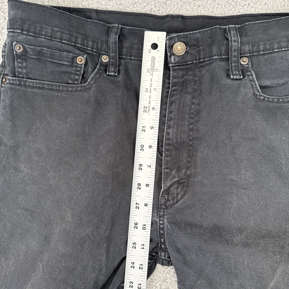 LEVIS 513 Jeans Mens 36x30 Black Denim Slim Straight Leg Soft - Picture 4 of 11